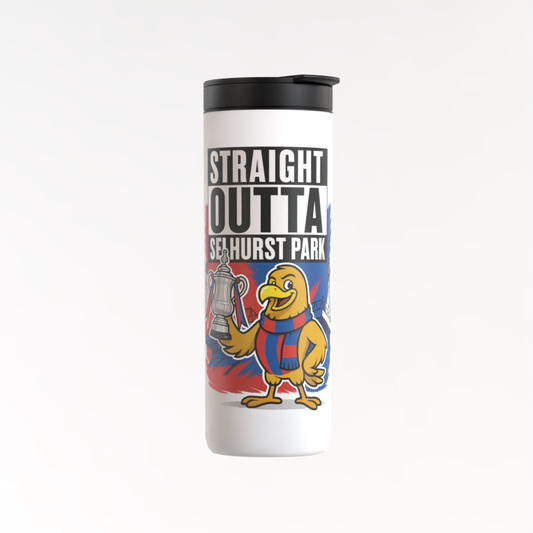 "Straight Outta Selhurst Park" Crystal Palace Eagle FA Cup Flask - 570 ML